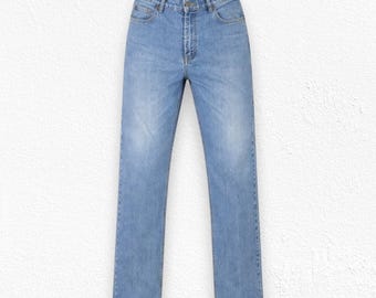 Jeansy Timberland Classic Weathergear z lat 90. z wysokim stanem i prostymi nogawkami, rozmiar 36