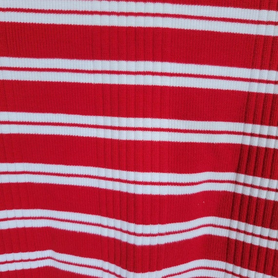 Tommy Hilfiger Vintage Red and White Striped 3/4 … - image 4