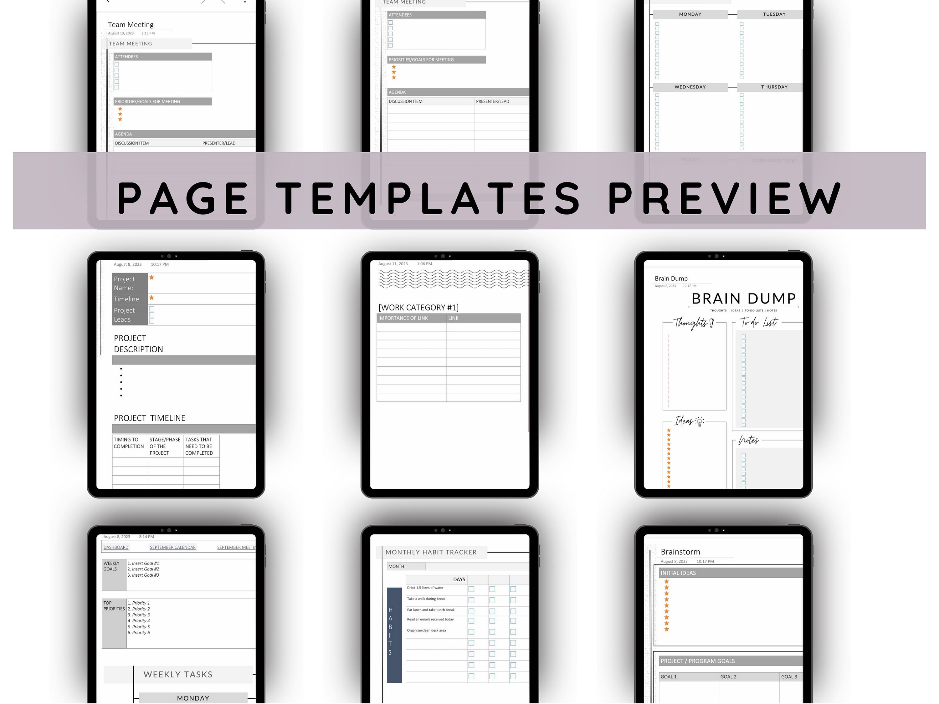 TEAM Onenote Notebook Template Professional Onenote Template Onenote team-onenote-notebook-template-professional-onenote-template-onenote