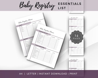 Planerare för bebisregistrering: 14-sidig utskrivbar checklista (PDF)