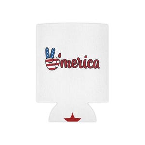 Patriotic Can Coolers, USA Themed Drink Holders, Perfect for BBQs, Independence Day, Summer Parties and Gifts for Americans