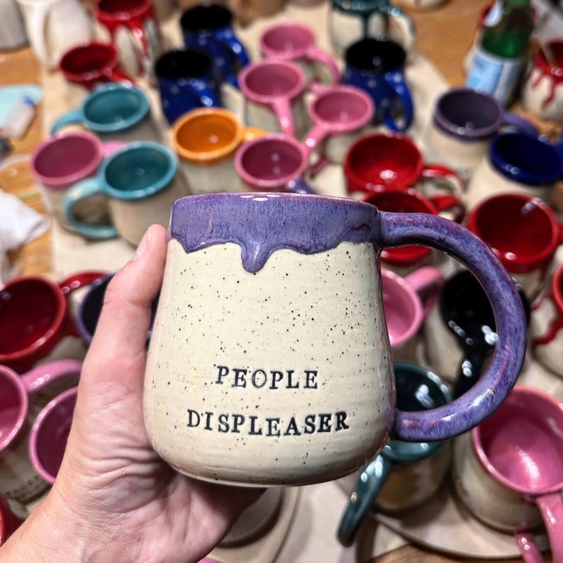 LittleEdenPottery People Displeaser Mug - Thumbnail 4