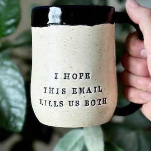 Custom message mug, MADE TO ORDER Coffee Mug, Gift for Friend, Hand-Thrown, Handmade Pottery