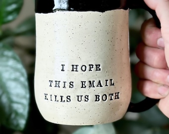 Custom message mug, MADE TO ORDER Coffee Mug, Gift for Friend, Hand-Thrown, Handmade Pottery