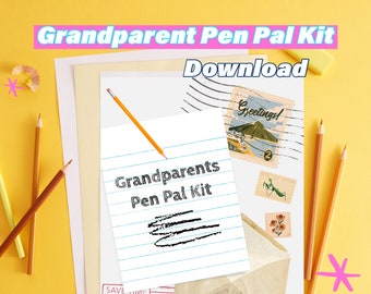 Grandparent Pen Pal Kit: Activity Sheets & Letter Templates (Downloadable)