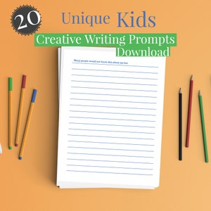 Kids Creative Writing Prompt Download| Homeschooling lesson| educational
