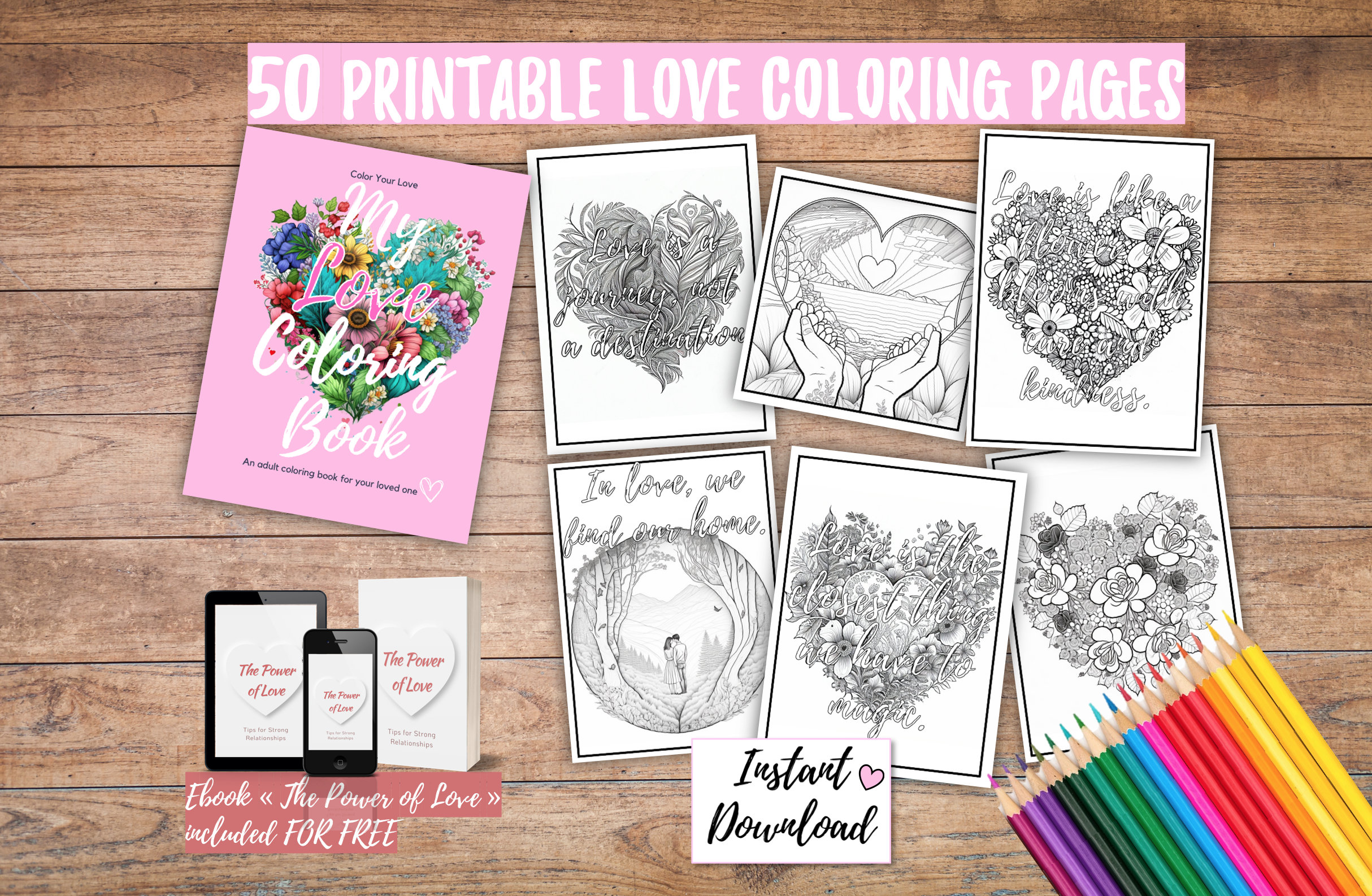 Free Printable Love Coloring Pages For Adults