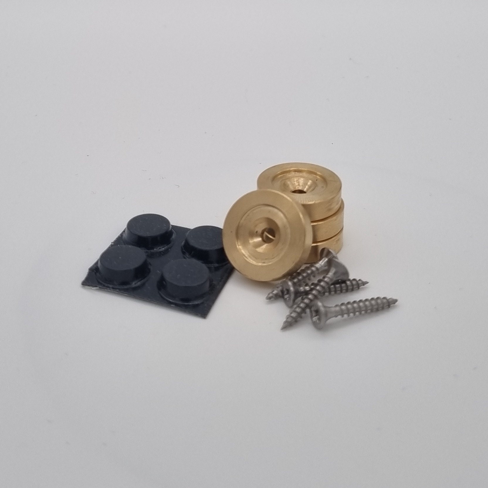 Massief messing snijplankvoeten - set van 4, hoogwaardige, antislip, duurzame hardware voor keukenaccessoires - België