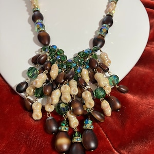 Vintage Hobé Beaded Bib Necklace