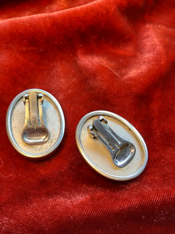 Mod Enameled Copper Panel Bracelet and Earrings - image 8