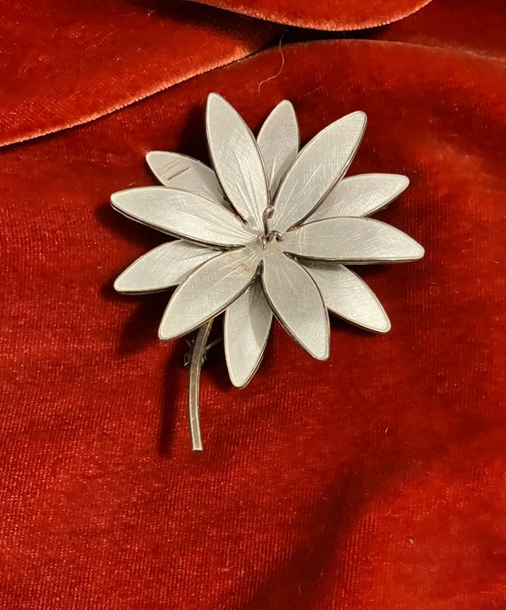 Broche Vintage En Argent Émaillé Guilloché - Bijou Ancien De Norvège - Avec Améthyste