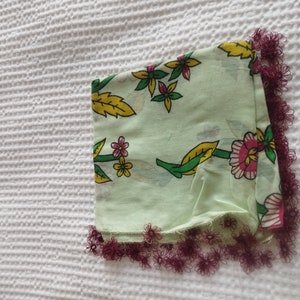 Oya Scarf, Traditional Craft, Woman Fashion, Vintage Yazma, 4 Side Frame, Tradital Turkish Oya Scarf, Oya Lace
