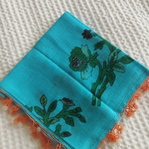 Oya Scarf, Traditional Craft, Woman Fashion, Vintage Yazma, 4 Side Frame, Tradital Turkish Oya Scarf, Oya Lace