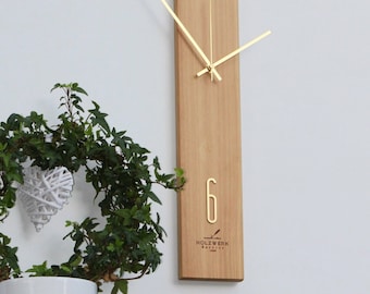 Wooden wall clock, Siberian Larch Clock, Unique wall clock