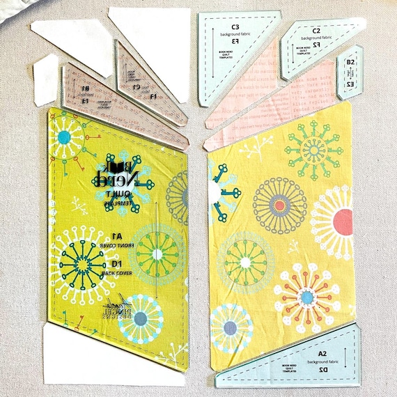 Book Nerd Quilt: Companion Book Cover Acrylic Template 7-piece set