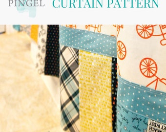 Squeaky Clean Shower Curtain Pattern PDF, Shower Curtain Fabric Pattern, Sewing Pattern