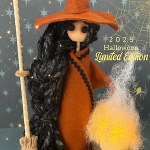 Whimsical 10&quot; Kitchen Witch*** HALLOWEEN LIMITED EDITION 2025 ***  kitchen witch, bruja, whimsical kitchen decor, witch doll, witchy decor