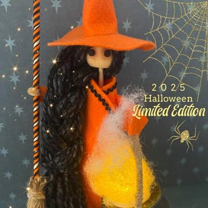 Whimsical 10&quot; Kitchen Witch*** HALLOWEEN LIMITED EDITION 2025 ***  kitchen witch, bruja, whimsical kitchen decor, witch doll, witchy decor