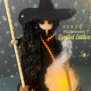 Whimsical 10&quot; Kitchen Witch*** HALLOWEEN LIMITED EDITION 2025 ***  kitchen witch, bruja, whimsical kitchen decor, witch doll, witchy decor
