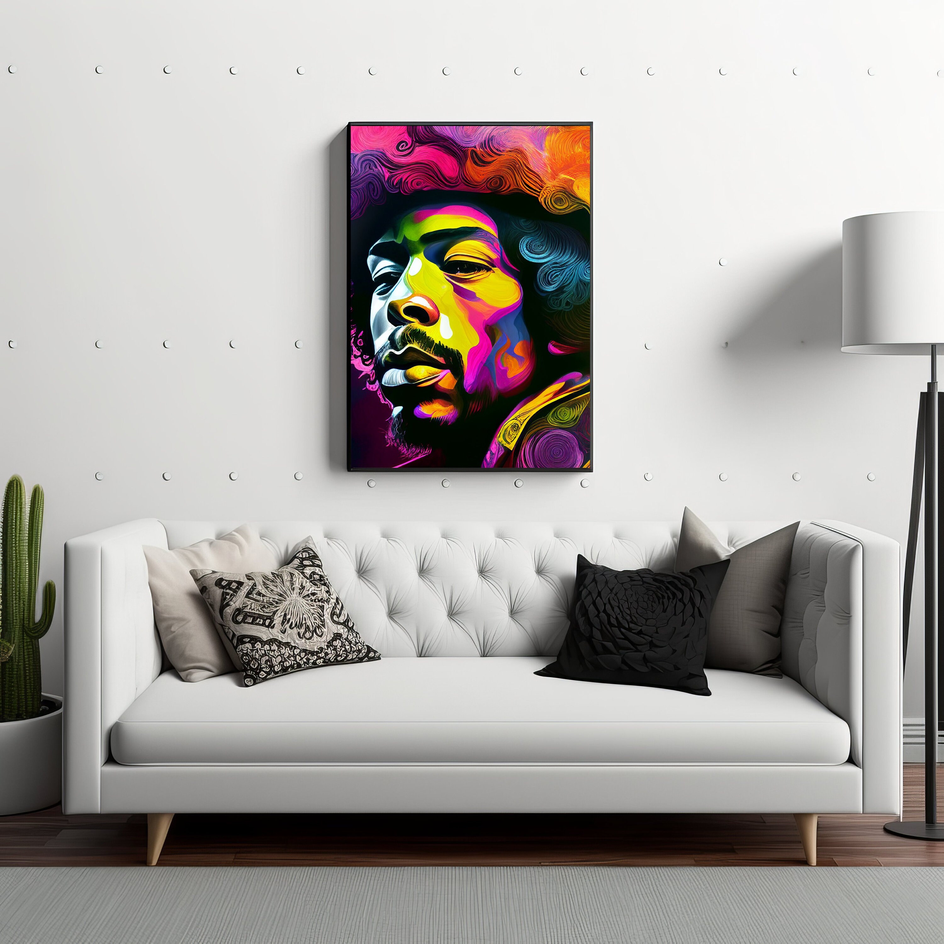 PRINTABLE Jimi Hendrix Wall Art Abstract Art Jimi Hendrix Etsy