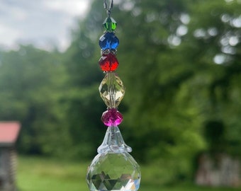 Prism Crystal SunCatcher Rear View Window Ornament Room decor