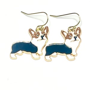 Corgi Enamel Earring