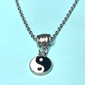 YIN AND YANG Enamel Necklace
