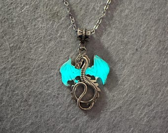 Glow In The Dark Dragon Necklace