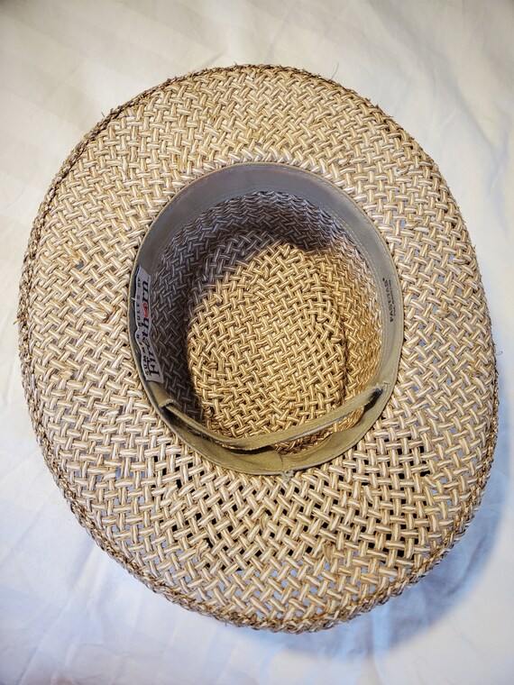 Vintage Firethorn Ladies Straw Summer Hat w/ Flor… - image 8