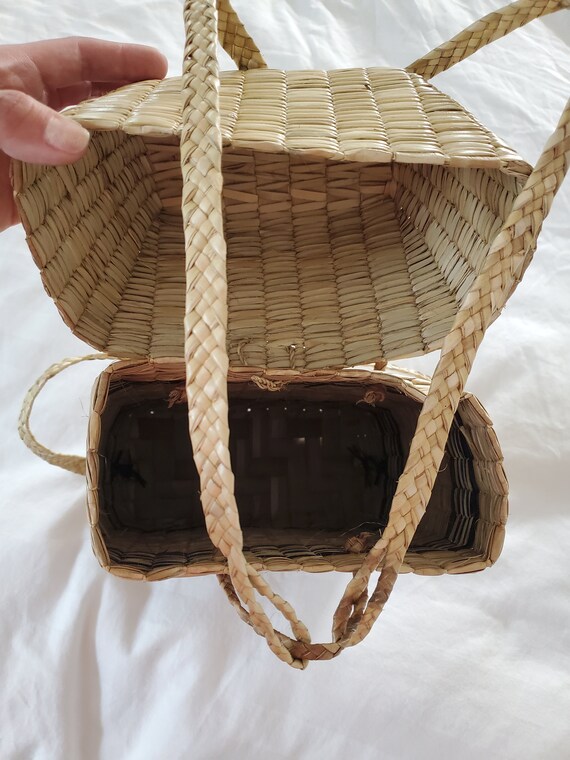 VTG Rattan Wicker Hand Woven #Desert #Bohemian #T… - image 9