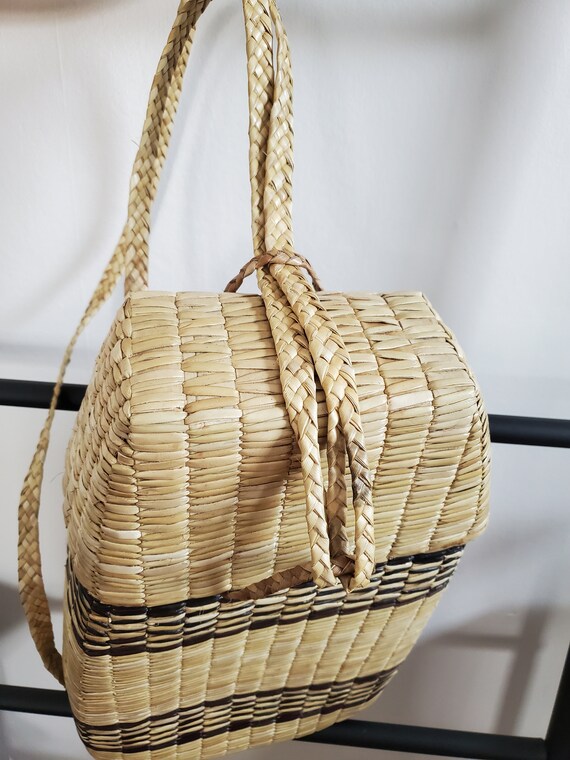 VTG Rattan Wicker Hand Woven #Desert #Bohemian #T… - image 4