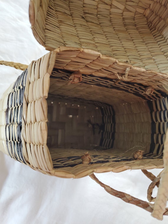 VTG Rattan Wicker Hand Woven #Desert #Bohemian #T… - image 10