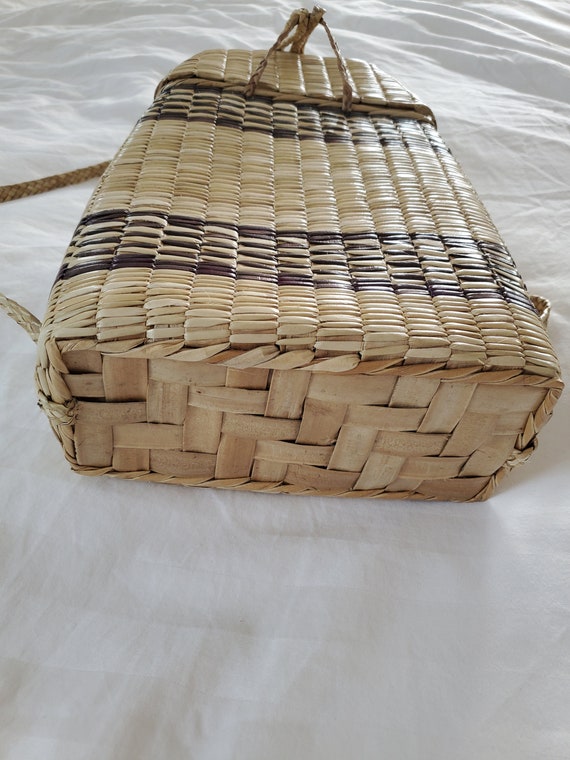 VTG Rattan Wicker Hand Woven #Desert #Bohemian #T… - image 8