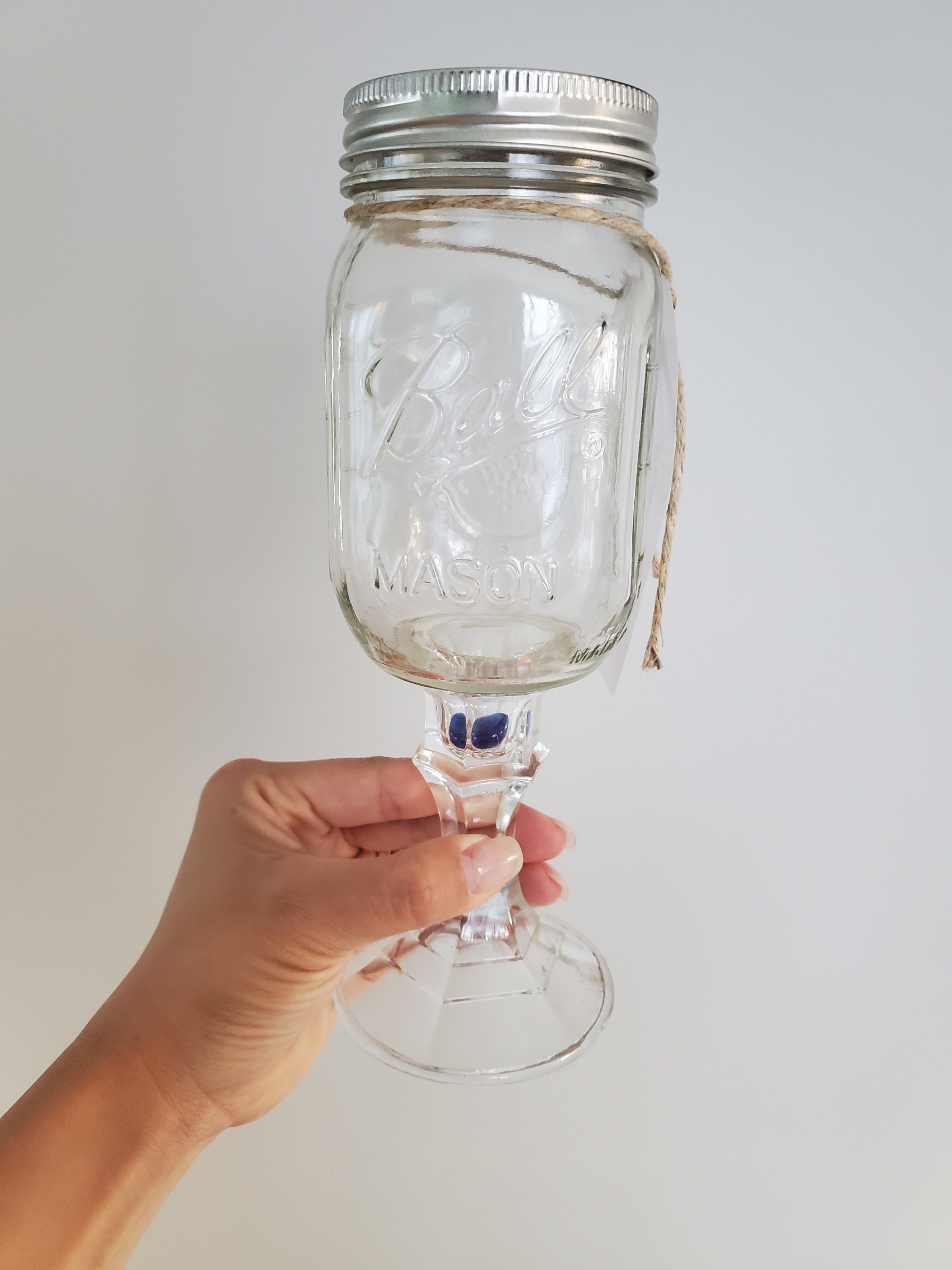 Carson Rednek Mason Jar Wine Glass - Clear, 16oz for sale online