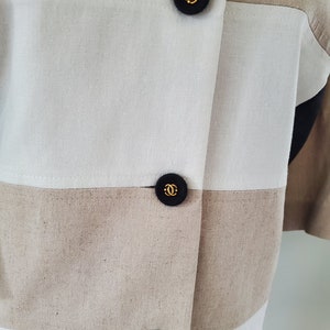 Chanel-Inspired 28-Button Bouclé Cardigan Suit, 1960s