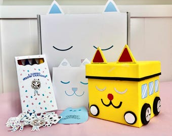 Dollhouse Meow Box Surprise Season 1 Episode 4: School Bus Meowmeow Mailbox