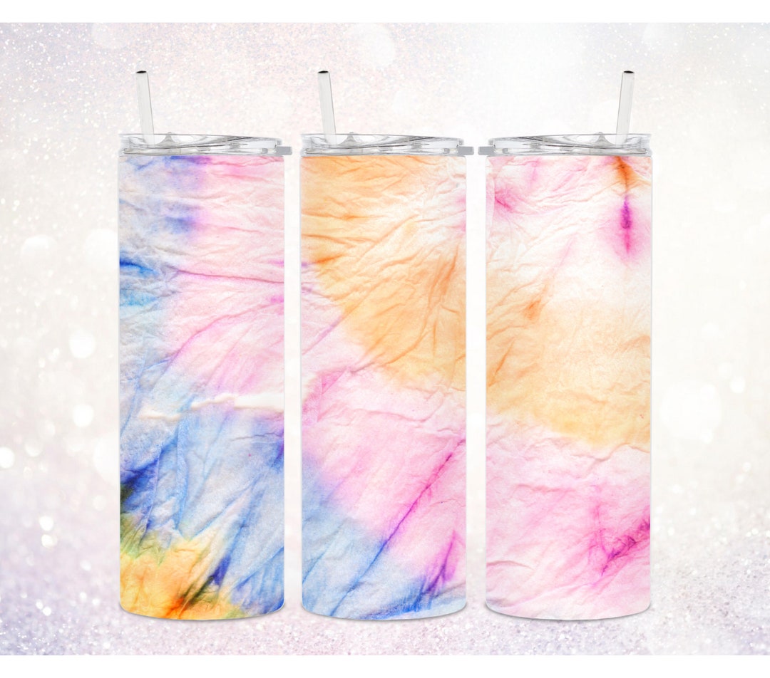 Tie Dye 20 Oz Skinny Tumbler PNG ~ Digital Tie Dye Sublimation Design ...
