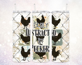 Chickens 20 oz Tumbler PNG ~ Funny Chickens Tumbler Wrap ~ Farm Life Tumbler PNG ~ Chicken Lover Tumbler PNG ~ Rooster Art ~ Skinny Tumbler