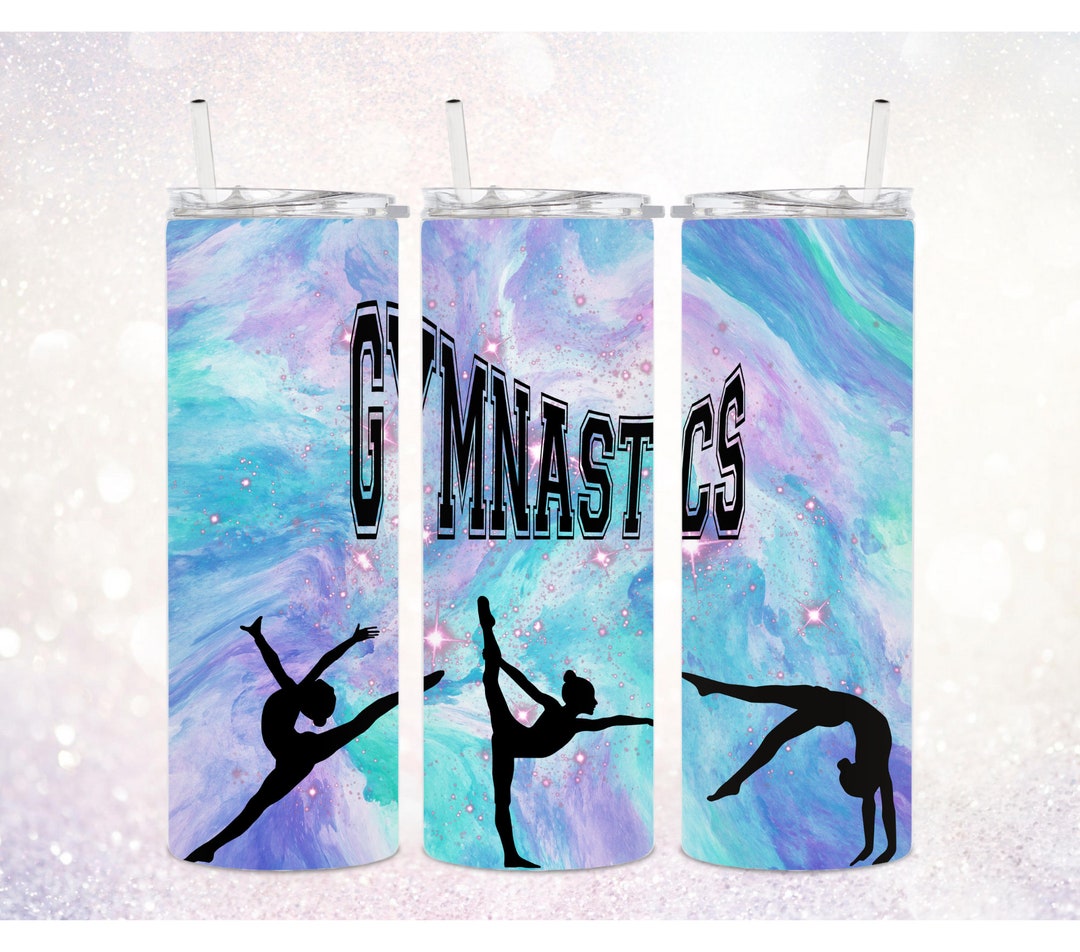 Gymnastics 20 Oz Skinny Tumbler PNG Gymnastics Tumbler PNG Sports