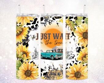 Cow Skull Country Western 20 Oz Skinny Tumbler PNG ~ Distressed Country ...
