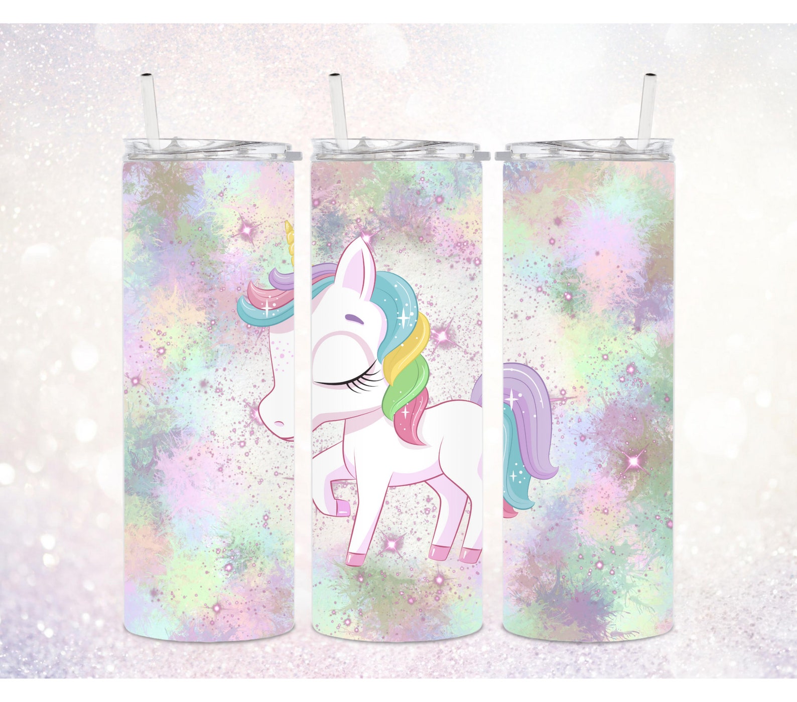 Unicorn Skinny 20 Oz Tumbler PNG Digital Unicorn Sublimation - Etsy