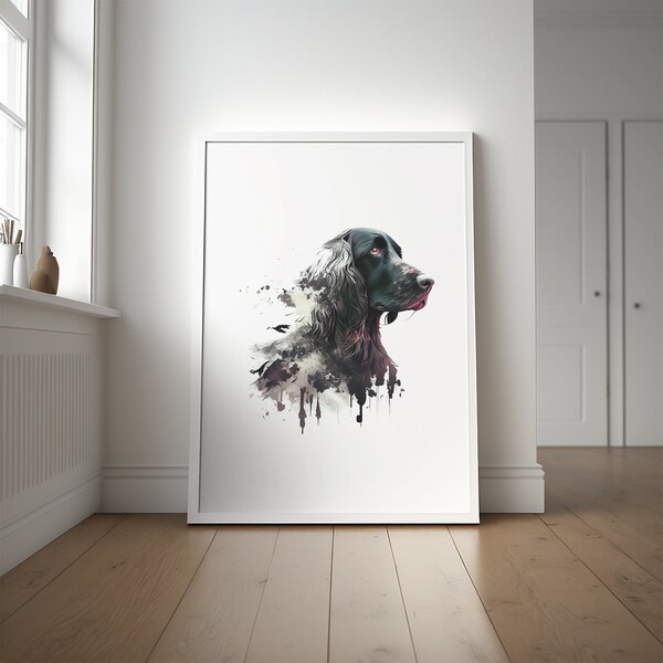 Abstract Dog Art Etsy