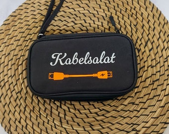 Ladekabel Tasche|Elektronik Tasche|Aufbewahrungstasche für Kabel|Aufbewahrungstasche für Kopfhörer|personalisierte Elektronik-Accessoires