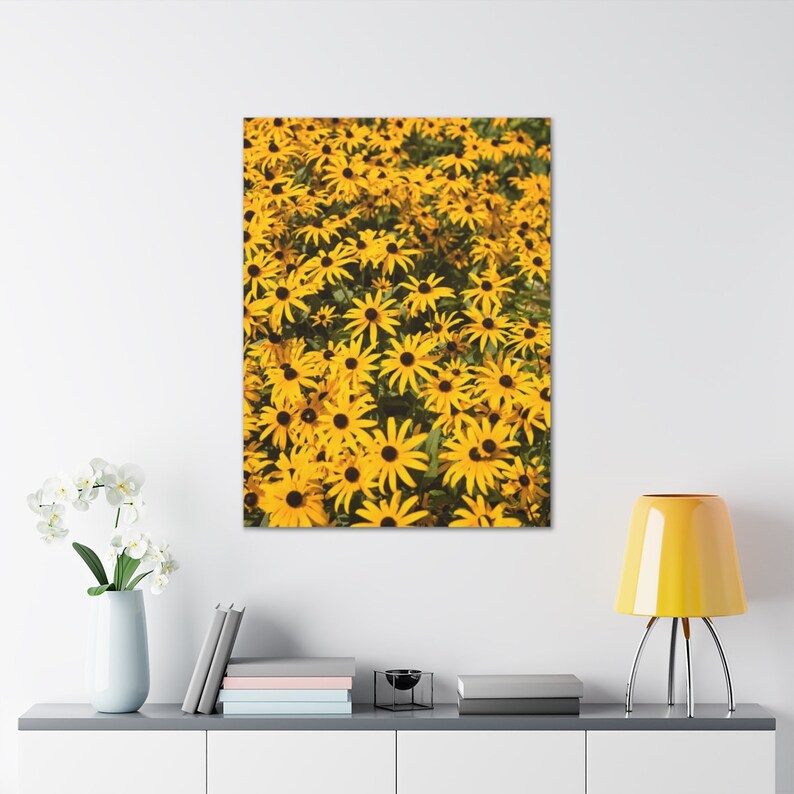 Wall Art Blackeyed Susans Gallery Print Vibrant Yellow Floral Wall