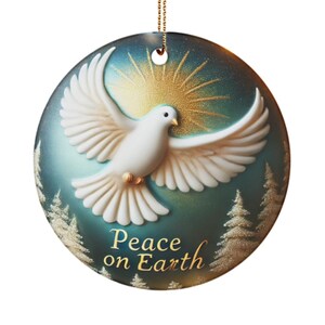 Peace on Earth Christmas ornament