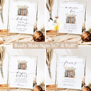 Storybook Baby Shower Bundle New Chapter Begins Baby Shower Book themed Baby Shower Storybook Baby Shower Decor New Tale Shower Games NC1 afbeelding 5