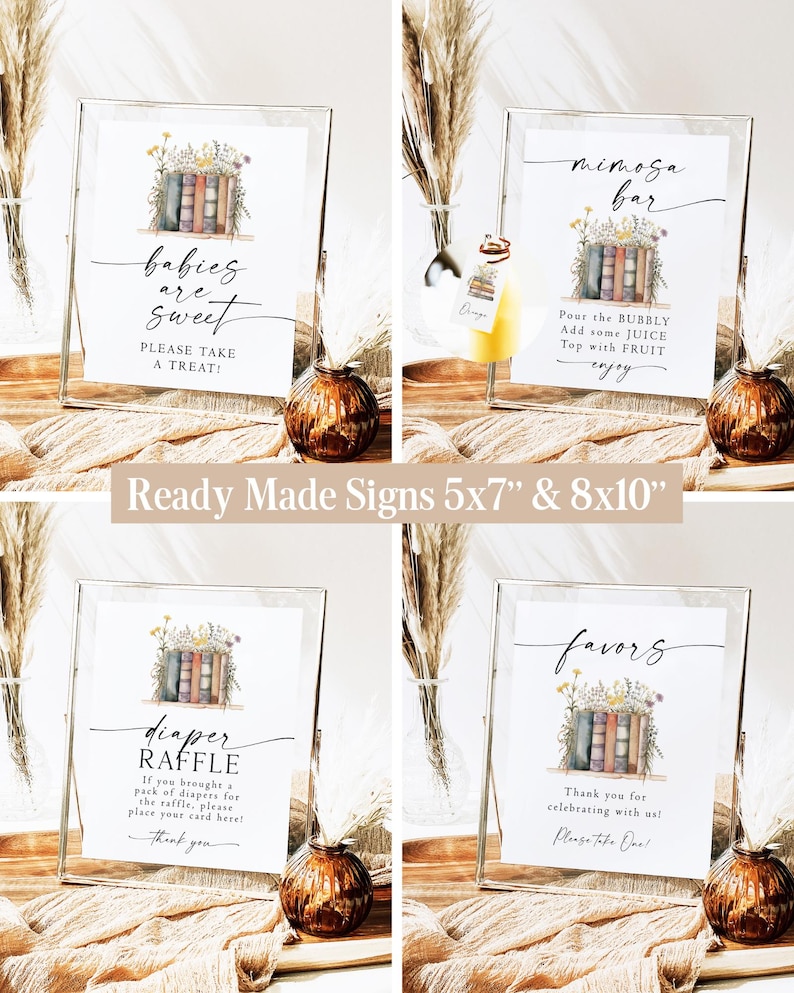 Storybook Baby Shower Bundle New Chapter Begins Baby Shower Book themed Baby Shower Storybook Baby Shower Decor New Tale Shower Games NC1 afbeelding 5