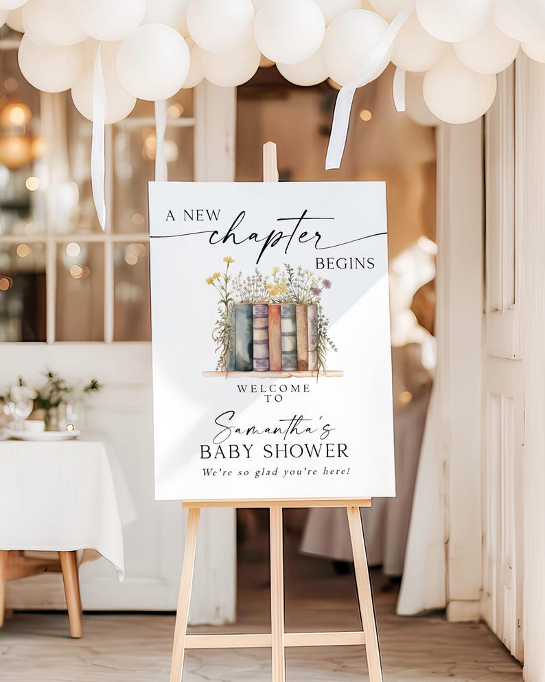 Storybook Baby Shower Bundle New Chapter Begins Baby Shower Book themed Baby Shower Storybook Baby Shower Decor New Tale Shower Games NC1 afbeelding 10
