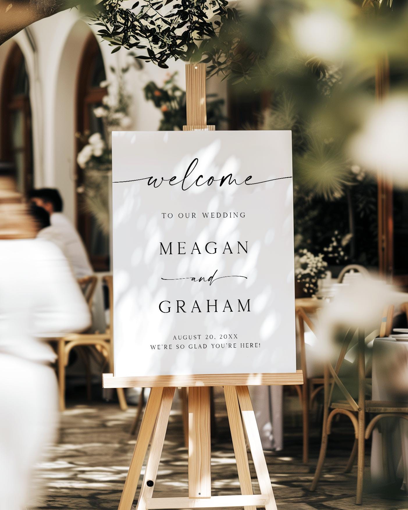 Modern Minimalist Welcome Sign