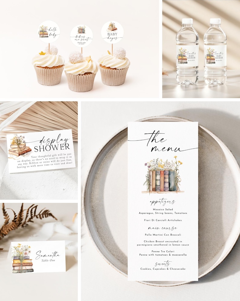 Storybook Baby Shower Bundle New Chapter Begins Baby Shower Book themed Baby Shower Storybook Baby Shower Decor New Tale Shower Games NC1 afbeelding 7